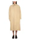 Maison Margiela Utility Style Trench Coat In Beige