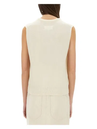 Maison Margiela Women's Virgin Wool Vests | Size Small | S51fb0077 Color M13090101