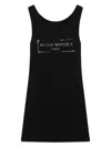 Maison Margiela Viscose Top Stitchings Signature In Black