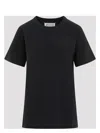 Maison Margiela Embroidered Logo Crew Neck T-shirt In Grey