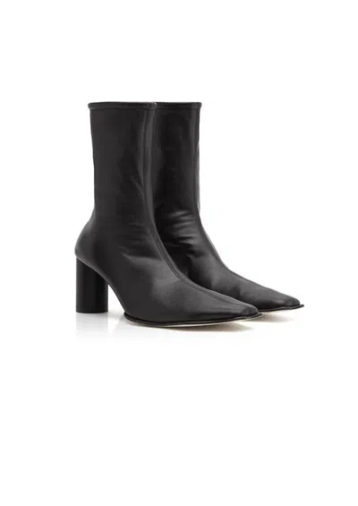 Maison Margiela Women's Wavy Sole Stretch Ankle Boots In Black