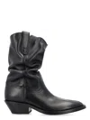Maison Margiela Tabi Western High-heeled Short Boots In Black