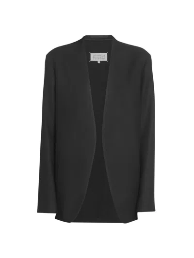 Maison Margiela Women's Wool Flannel Blazer In Black