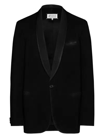 MAISON MARGIELA WOMEN'S WOOL SINGLE-BREASTED BLAZER JACKET