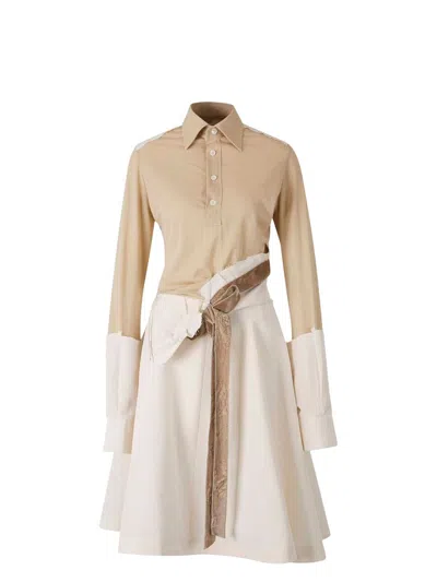 MAISON MARGIELA WOMEN'S WORK-IN-PROGRESS MIDI SHIRT-DRESS