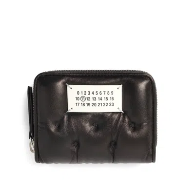 Maison Margiela Women's Zip Around Coin Holder In Black