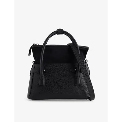 Maison Margiela Womens Black 5ac Small Leather Top-handle Bag