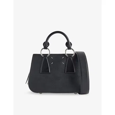 Maison Margiela Womens Black Doll Leather Tote Bag