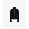 Maison Margiela Womens High-neck Ribbed Wool Cardigan Black Xs In Black