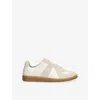 Maison Margiela Bicolor Leather Replica Sneakers In White