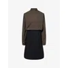 Maison Margiela Reversed Shirtdress In Dark Brown And Black