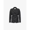 Maison Margiela Dark Gray Single-breasted Blazer In Gray