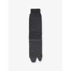 Maison Margiela Womens Dark Grey Tabi Wool-blend Bootleg Socks In Gray