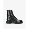 Maison Margiela Tabi Split-toe Lace-up Boots In Black