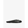 Maison Margiela Tabi Calf Leather Flat Mules In Black