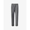 Maison Margiela Womens Formal Wide-leg Wool Trousers Medium Grey In Medium Grey