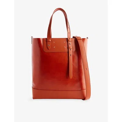 Maison Margiela Womens  Vertical Leather Tote Bag