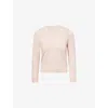 Maison Margiela Womens Pink Round-neck Regular-fit Wool Jumper In Pink