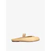 Maison Margiela Split Toe Flat Sole Ballerina Shoes With Frayed Edge In Nude