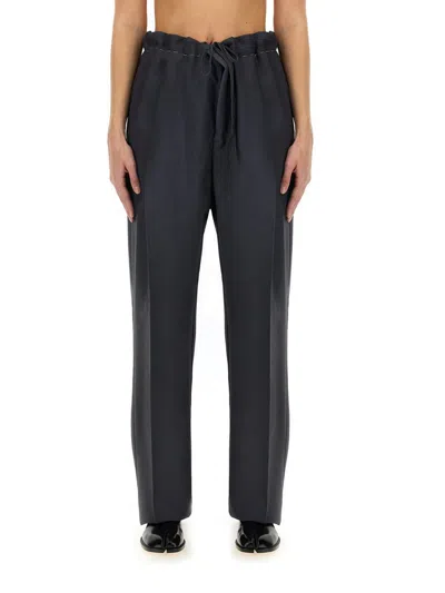 Maison Margiela Wool And Mohair Pants Unisex In Grey