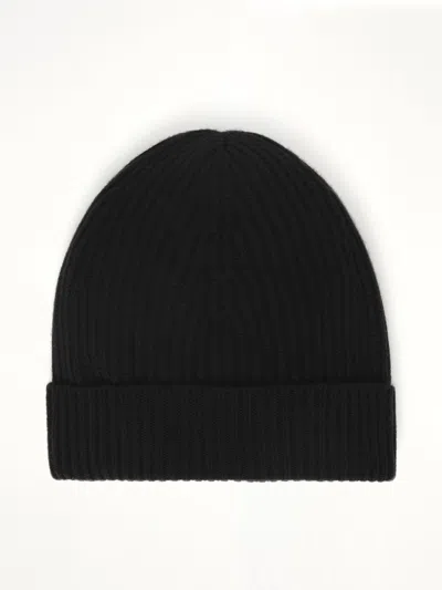 Maison Margiela Wool Beanie In Black