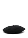 Maison Margiela Wool Beret In Black