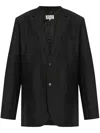 Maison Margiela Wool Blazer In Black