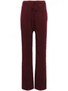 Maison Margiela Wool-blend Flared Trousers In Red