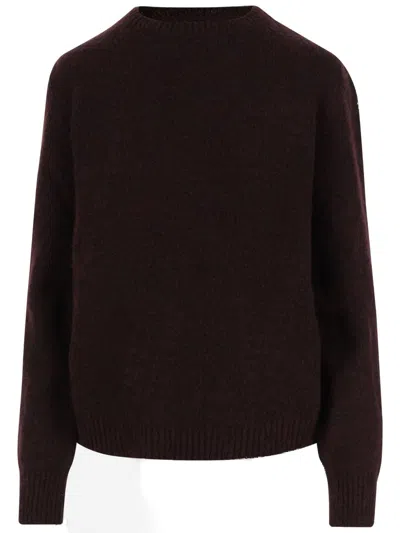 Maison Margiela Wool Blend Sweater In Black