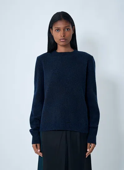 Maison Margiela Wool-blend Sweater In Blue