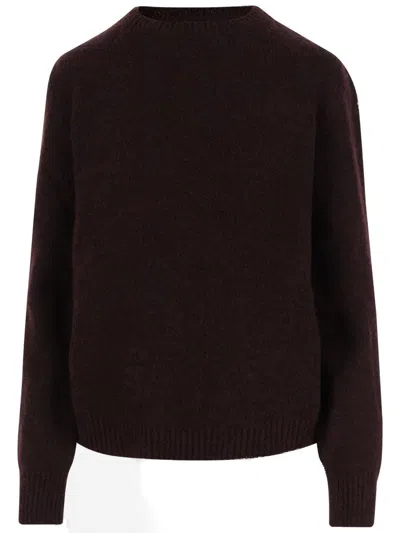 Maison Margiela Choker In Burgundy