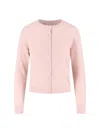 Maison Margiela Cardigan In Lana In Pink