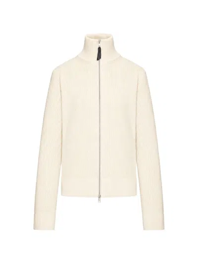Maison Margiela Wool Cardigan In Beige