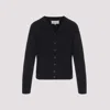 Maison Margiela 4 Stitch Logo Knit Cardigan In Black