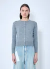 Maison Margiela Wool Cardigan In Grey