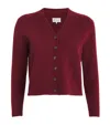 Maison Margiela Bordeaux Red Wool Cardigan In Red