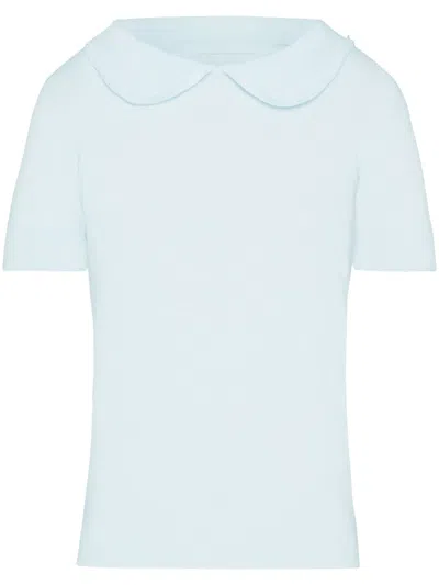 Maison Margiela Wool-cashmere Blend Top In Blue