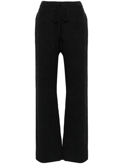 Maison Margiela Knitted Straight-leg Trousers In Schwarz