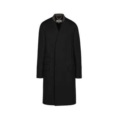 Maison Margiela Wool Cavalry Coat Man Black