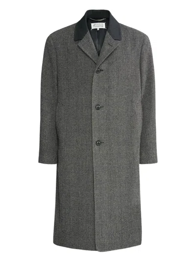 Maison Margiela Wool Coat In Green