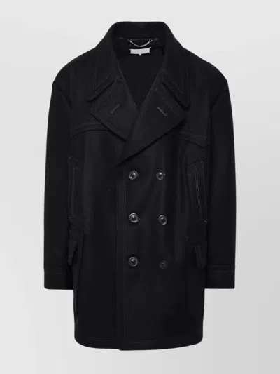 Maison Margiela Black Wool Coat