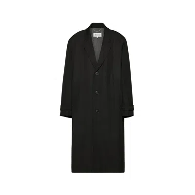 Maison Margiela Wool Coat Woman Black