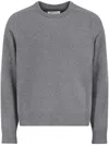 Maison Margiela Men's Wool Crewneck Jumper Sweater In Grey