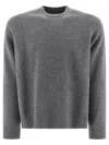 Maison Margiela Men's Wool Crewneck Sweater In Grey