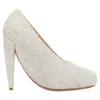 Maison Margiela Wool Felt Convex Sole High Heel Pumps In Grey