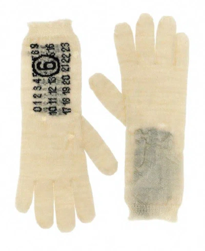 Maison Margiela Wool Gloves In Neutral