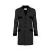 Maison Margiela Charcoal Gray Wool Long Jacket In Grey