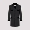 Maison Margiela Charcoal Gray Wool Long Jacket In M Charcoal