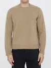 Maison Margiela Four-stitches Wool Crewneck Sweater In 124m