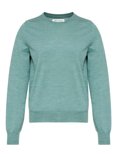 Maison Margiela Wool Jumper In Blue
